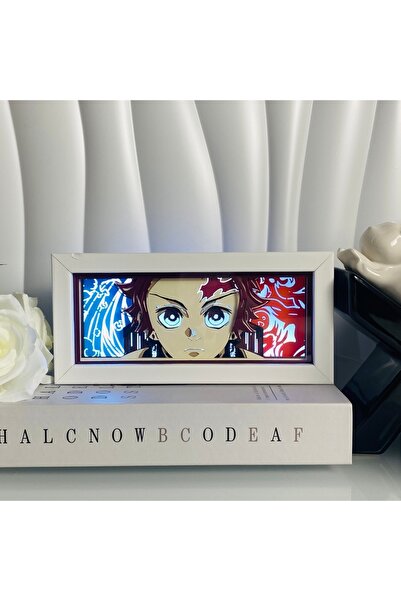 BANDAI صندوق إضاءة أنمي L-82-r، شريط إضاءة LED، عيون أنمي، صندوق ظل، إطار صور...