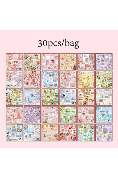 Choice S24262-2 مستر بيبر 2 نمط 30 قطعة/كيس ملصقات طعام يابانية كتاب اصنعها ب...