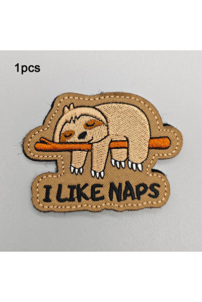 Choice قطعة واحدة من رقعة مطرزة على شكل حيوان الكسلان اللطيف "أحب القيلولة"، ...