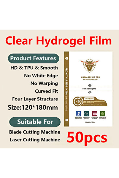 Choice 50 قطعة من فيلم الهيدروجيل، شفاف من مادة TPU، 50 قطعة من فيلم حماية ال...