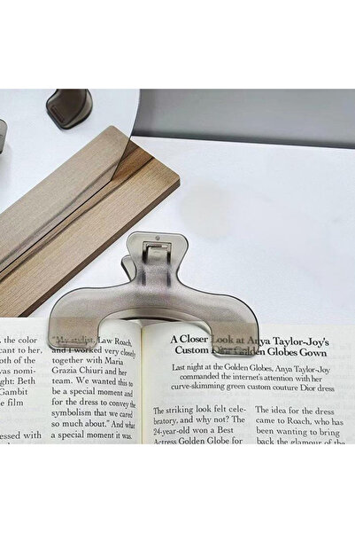 Choice مشبك تثبيت بسيط للكتب، قطعة واحدة، شفاف غير لامع، حامل صفحات للقراءة، ...