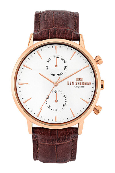 Ben Sherman Ceas bărbătesc Ben Sherman WB041TRG, cuarț, 43mm, 3ATM