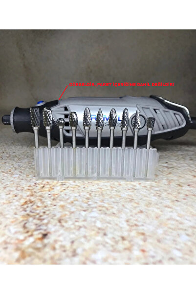 BGA Dremel geleneksel gravür makinesi profesyonel karbür freze seti 10 parça