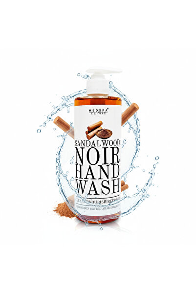 MEDSPACLINIC غسول اليدين برائحة خشب الصندل الأسود، تركيبة منظفة ومغذية، 500 مل