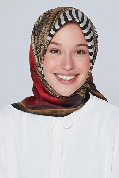 Armine Nostalji Serisi Sura İpek Eşarp 7473-25