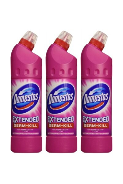 Domestos SET 3 BUCATI - Lichid CURATARE TOALETA 750ml roz proaspăt
