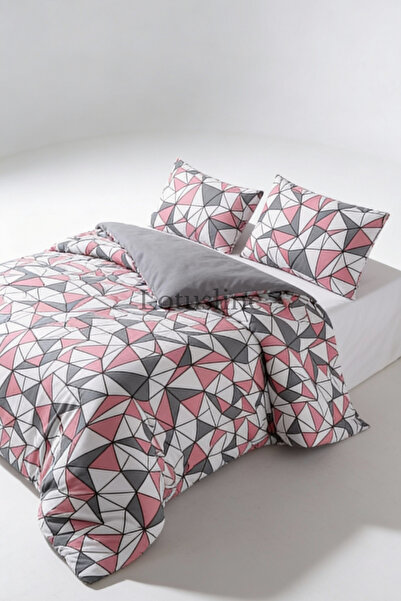 Lotusline Set de husă de pilotă geometrică pentru o singură persoană - Set re...