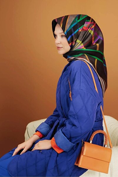 Armine Ipek Eşarp Sura Füme Yeşil Mavi Mor 8843-s07