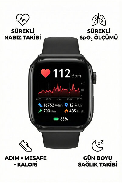 4 Berry Akıllı Saat 4B-LA39 , Nabız ve Uyku Takibi, Bluetooth Destekli