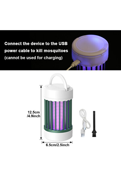 Choice مصباح كهربائي أخضر لقتل البعوض يعمل بمنفذ USB، مزود بإضاءة فوق بنفسجية...