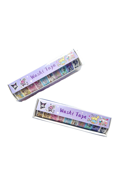 Choice النمط 1: 10 قطع من ملصقات شريط واشي بتصميم شخصيات أنمي سانريو كاواي، ش...