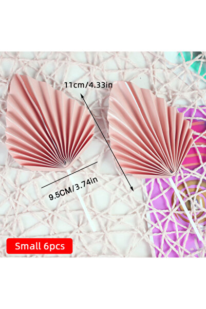 Choice 6 قطع صغيرة من زينة كعكة على شكل رمح نخيل، زينة عيد ميلاد سعيد، زينة أ...