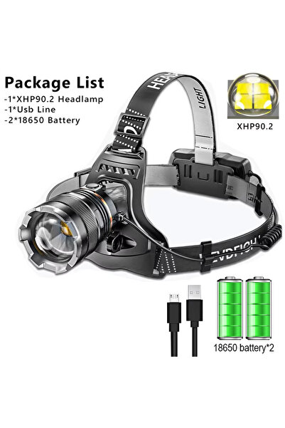 Choice مزود بمستشعر 8002، مصباح رأس LED قوي يعمل بالبطارية، مصباح رأس قابل لإ...