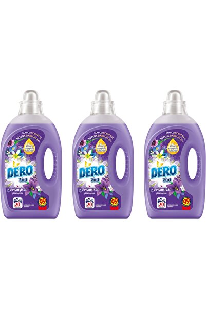 Dero Set 3 bucati - LICHID 1L 2IN1 LAVANDA IASOMINA 20 SPĂLĂRI