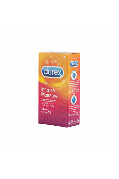Durex ديوركس واقي ذكري Intense Pleasure مضلع ومنقط لمتعة زائدة - 12 حبة