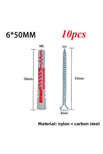 Choice مسامير تثبيت مسطحة ثنائية اللون بطول 6.50 بوصة - مثبتات جدارية للطوب ا...