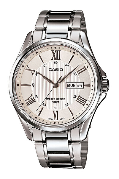 Casio Ανδρικό ρολόι MTP-1384D-7AVEF, χαλαζία, 40 mm, 10 ATM