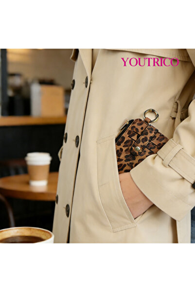 Youtrico محفظة بسيطة مع سلسلة مفاتيح وحامل بطاقات