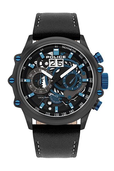 Police Мъжки часовник PL16018JSU.02, кварцов, 48 мм, 10ATM