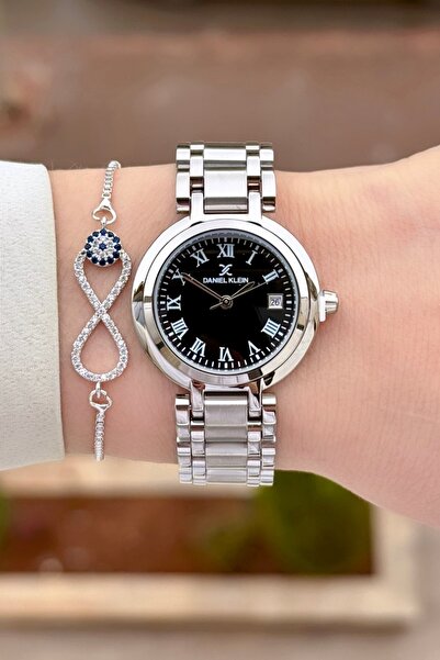 Daniel Klein Kadranı Black Kordonu Silver Renk 30,5 mm 24 Ay Garantili Kadın ...