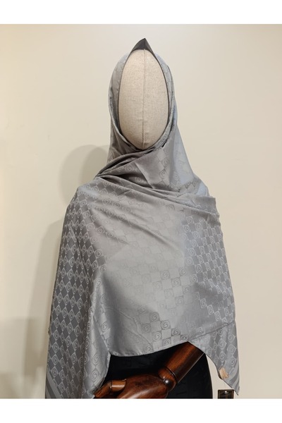 ESİMA Kare Desen Özel Seri İpeksi Dokulu Jakar Şal