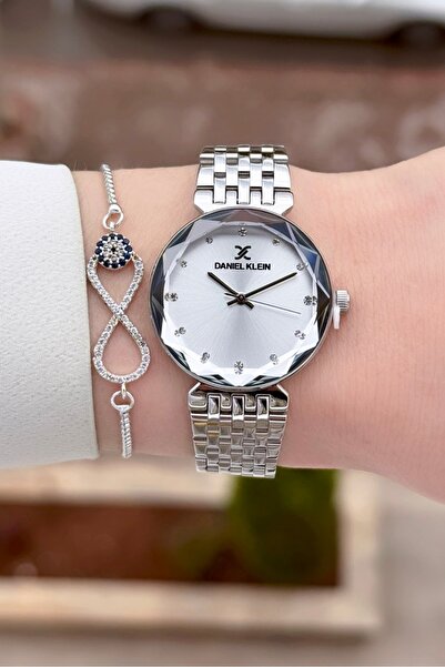 Daniel Klein Silver Renk 30 mm 24 Ay Garantili Kadın Kol Saati ve Bileklik