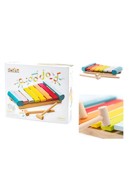 ANGMAD Jucărie din lemn, Cubika, Xilofon