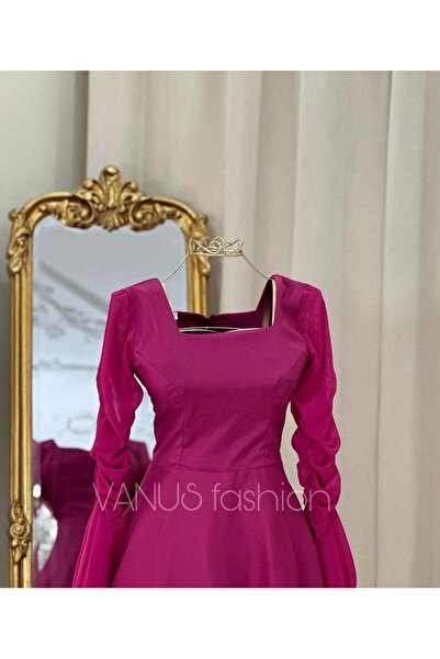vanus fashion فستان سهرة ميدي 4189