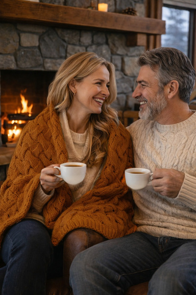 Miespiga Serenita Hair Knitted Knitwear Tv Blanket Throw Sofa Shawl