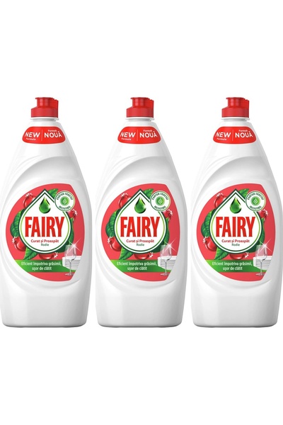 Fairy Set 3 BUCATI Detergent lichid pentru spălat vase 450ml rodie