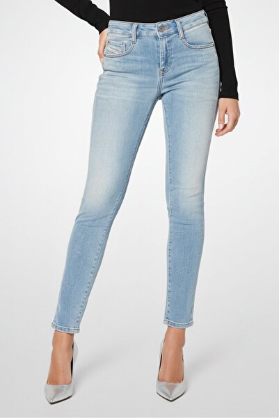 Diesel Women D-Ollies-T Slim Fit Washed Stretchable Jeans, Blue