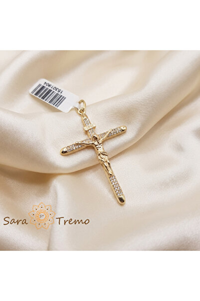 SaraTremo Επιχρυσωμένος σταυρός "Χάρη του Ουρανού"