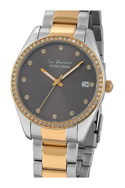 Jacques Lemans Ladies Watch Jacquas Lemans LP-133G, Quartz, 35mm, 10ATM