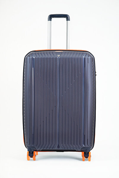 GROUND Sirius Büyük Boy Valiz Kaykay Tekerlekli – Denim - 10728