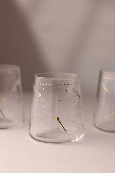 Rakle Dragonfly Set of 4 Water Glasses 420 Cc