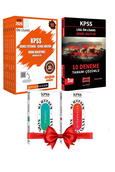 Pegem Akademi Yayıncılık 2026 Pegem KPSS Ön Lisans GYGK Konu Anlatım Modüler ...