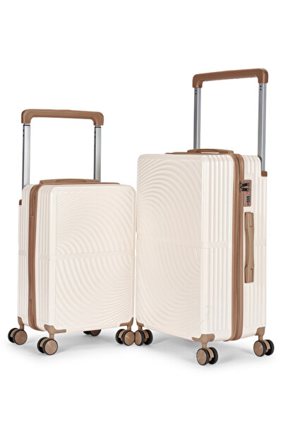 LİMRA طقم شنط سفر من ليمرا مصنوع من مادة البولي كربونات مكون من 2 حقيبة أمتعة...