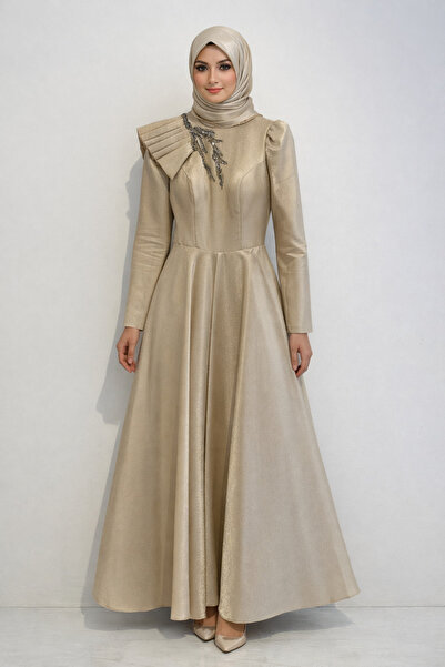 Lacrima Tesettür Abiye Elbise 8017