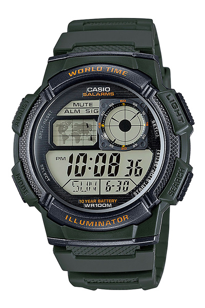 Casio Ceas bărbătesc AE-1000W-3AVEF, cuarț, 44mm, 10ATM