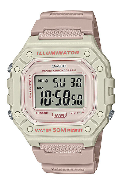 Casio Ladies Watch W-218HC-4A2VEF, Quartz, 43mm, 5ATM