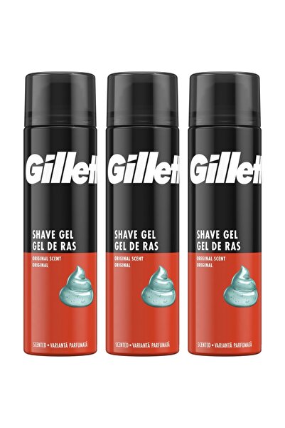 Gillette Set 3 Bucati GEL DE barbierit 200ML REGULAR