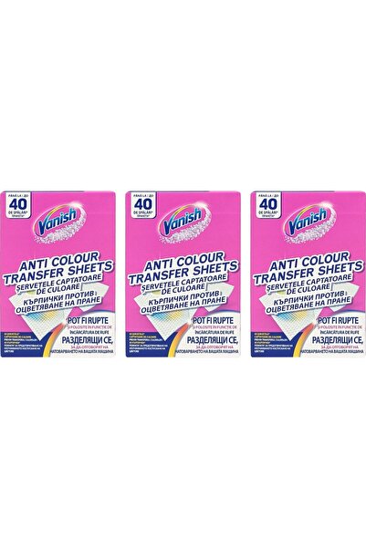 Vanish Set 3 BUCATI - SERVETELE CAPTATOARE DE CULOARE 40 SPĂLĂRI