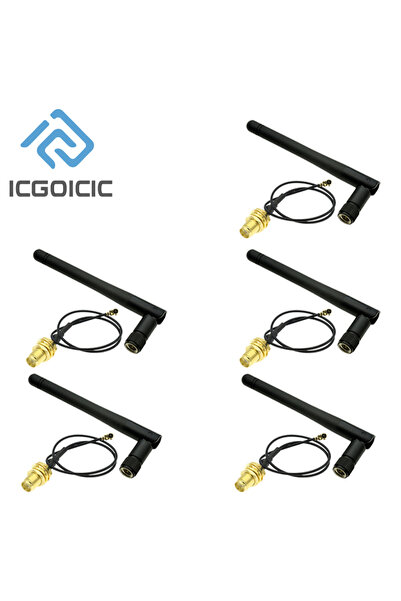 ICGOICIC 5 قطع (1-10 قطع) هوائي واي فاي 2.4 جيجاهرتز 3 ديسيبل، راوتر لاسلكي ذ...