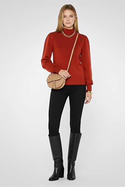 Boss By Hugo Boss Women Turtle Neck Solid Sweater, Red