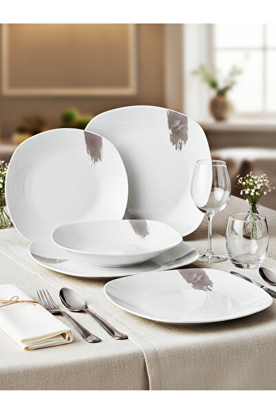 Berlinger Haus Porcelain Dinner set 18 pcs Dinnerware Plate set Dishwasher Mi...