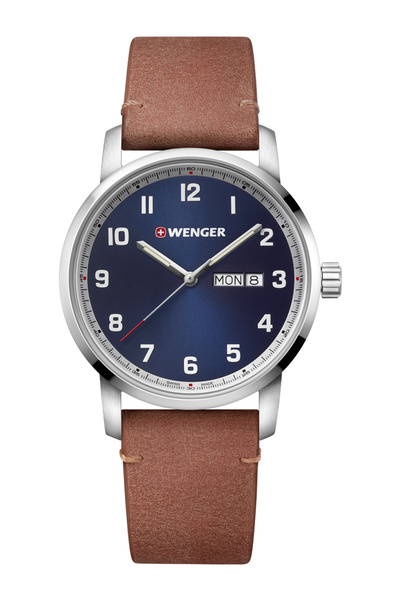 Wenger Mens Watch 01.1541.114, Quartz, 42mm, 10ATM