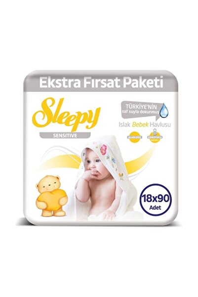 Sleepy Sensitive Islak Havlu 18x90 Lı 1620 Yaprak