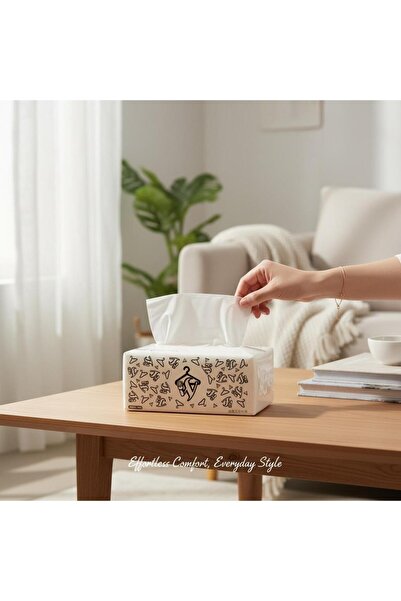 HAODA Servetele Faciale SoftLuxe Premium, Extra Moi, 4 Straturi, 400 Foi, Tex...