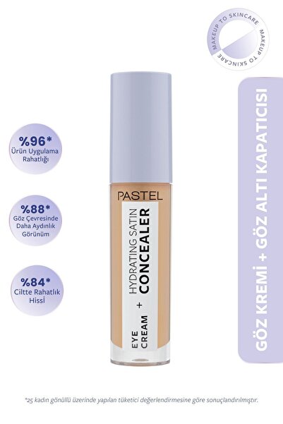 Pastel Eye Cream Hydrating Satin Concealer - Göz Kremi Göz Altı Kapatıcısı 66...