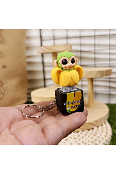 Choice Brown New Brainrot Classic Toy Bag Car Keychain Pendant Tralalero Tral...